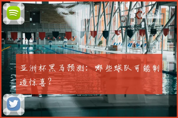 亚洲杯黑马预测:哪些球队可能制造惊喜?